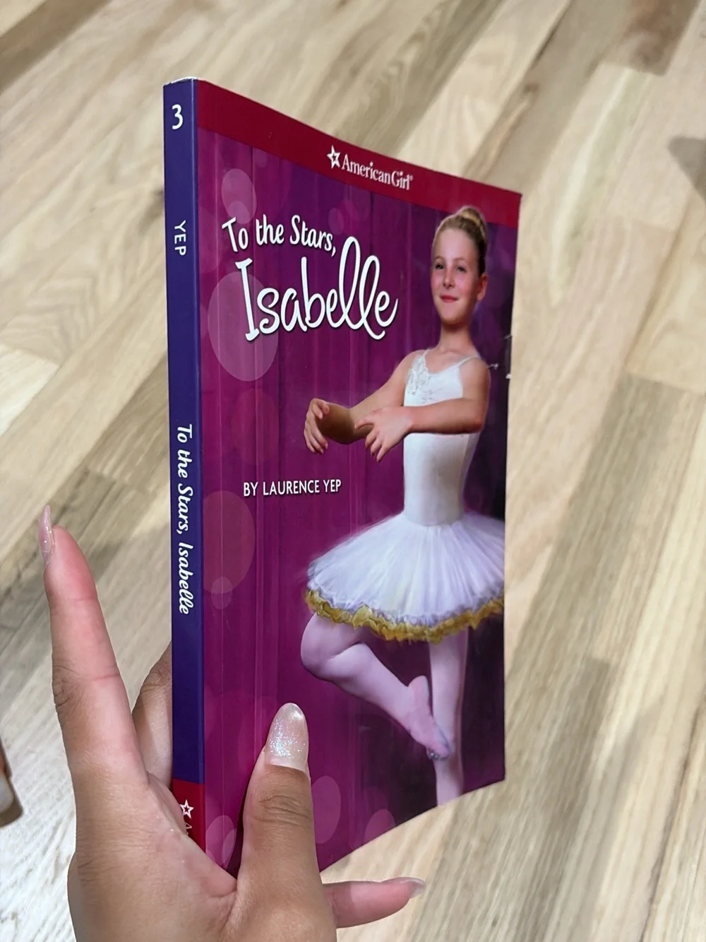American Girl White Ballet Tutu Dress with Gold Trim